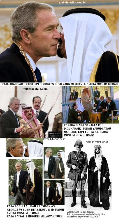 Raja Arab Saudi dan George W Bush Berciuman
